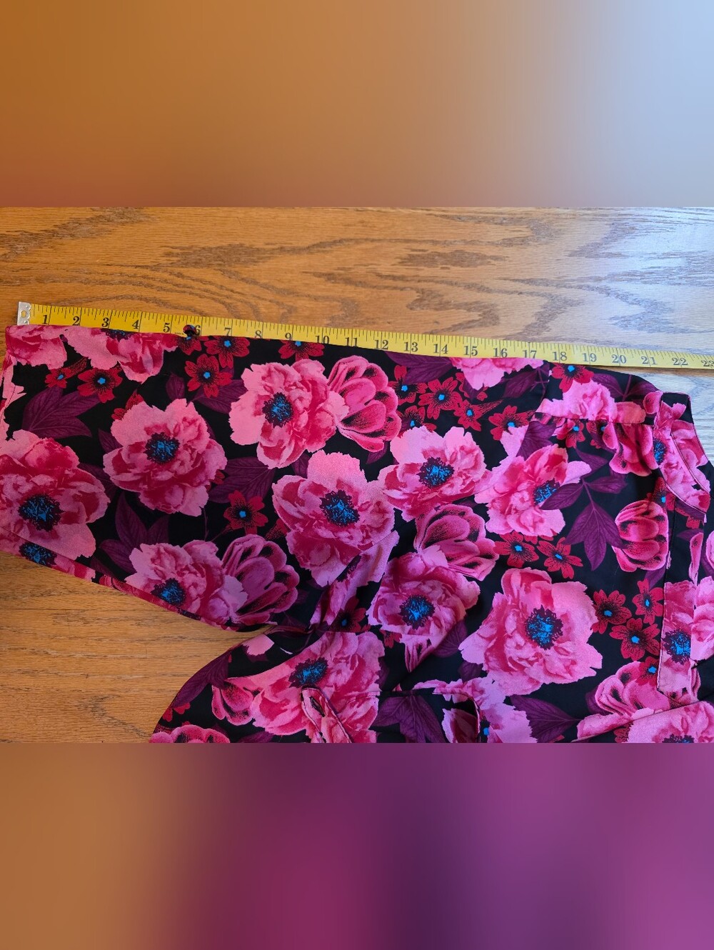 Worthington Pink Black Floral Roll Tab Sleeve Blouse 3X - Picture 10 of 16